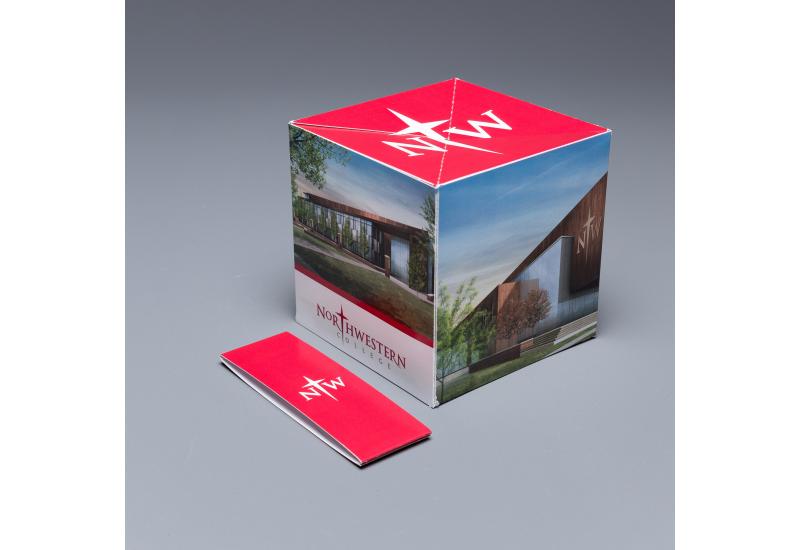 Northwestern College Uses the Pop Up Cube to Invite Donors to a Special Unveiling on Campus