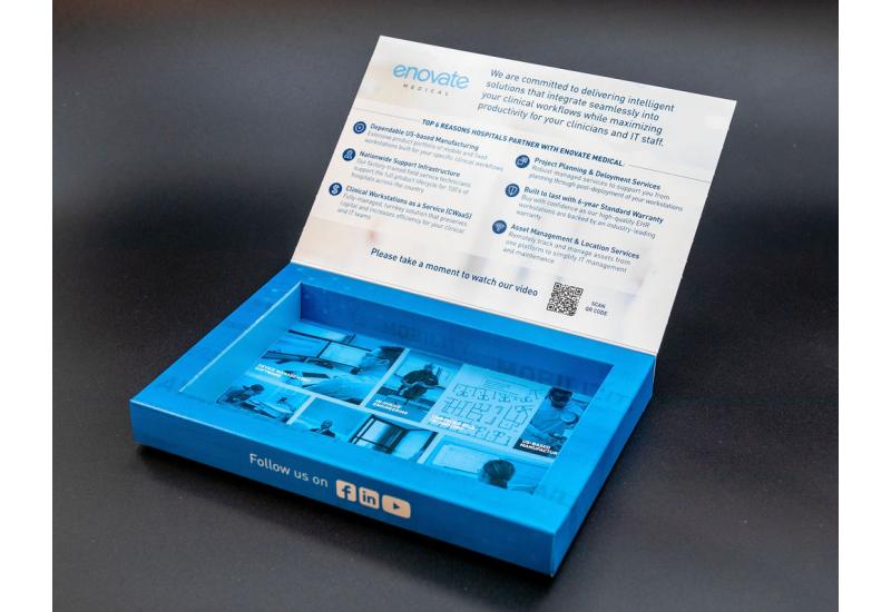 Enovate Medical used the Well Box Mailer to send promotional items and materials