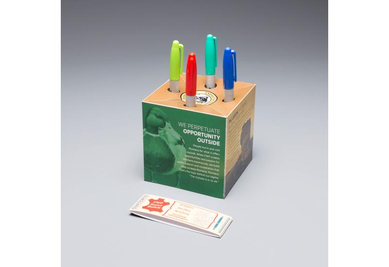 Fish, Wildlife, & Parks Uses the Pop Up Pen Holder to Help Them Re-Brand and Stand Out