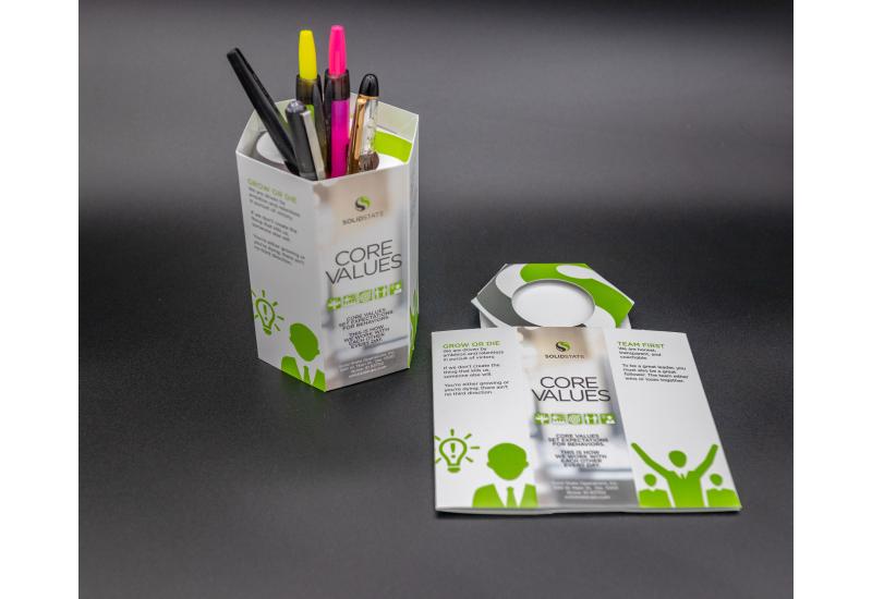 Solid State Operations used popup desktopper to showcase company’s core values 